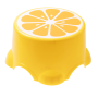 Non-slip footstool, platform level - small lemon