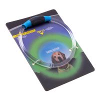 Obroża LED dla psa, obwód szyi 35cm - niebieska