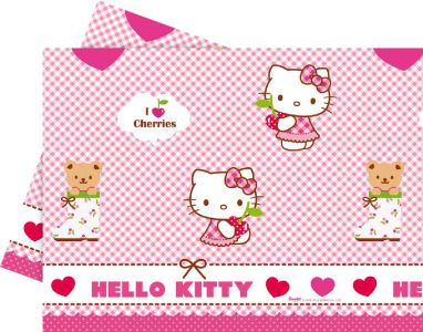 Obrus plastikowy 120x180cm Hello Kitty