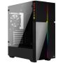 Obudowa Aerocool PGS PLAYA RGB AEROPGSPLAYARGB-TG (ATX, Micro ATX, Mini ATX; kolor czarny)