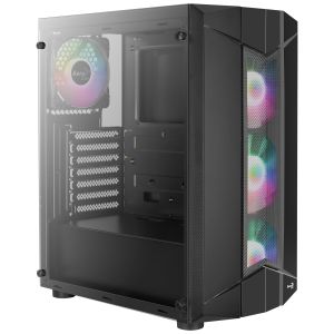 Obudowa Aerocool PGS SENTINEL RGB AEROPGSSENTINEL-G-BK (ATX, Micro ATX, Mini ITX; kolor czarny)