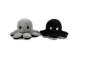 Octopus double-sided mascot 30 cm - black and gray