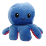 Octopus double-sided mascot 30 cm - dark blue & dark pink