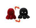 Octopus double-sided mascot 30 cm - wine colored & black