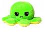 Octopus double-sided mascot 40 cm - green & yellow