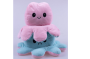 Octopus double-sided mascot 40 cm - light blue & pink