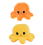 Octopus double-sided mascot 40 cm - yellow & orange