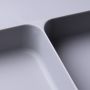 Organizer for cutlery in the drawer - grey