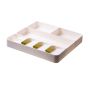 Organizer for cutlery in the drawer - white