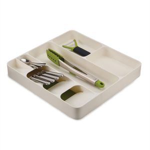 Organizer for cutlery in the drawer - white