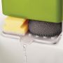Organizer for sponges, washcloths for the sink - gray and white