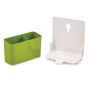 Organizer for sponges, washcloths for the sink - gray and white