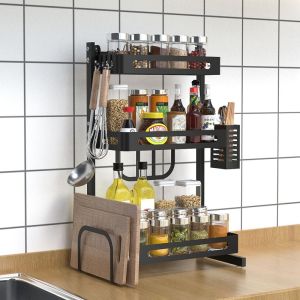 Organizer na przyprawy i akcesoria kuchenne LOFT - trzypoziomowy