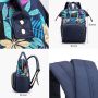 Oxford backpack / bag - navy blue