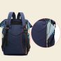 Oxford backpack / bag - navy blue