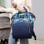 Oxford backpack / bag - navy blue