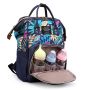 Oxford backpack / bag - navy blue