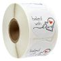 Ozdobne naklejki Baked with Love 500 sztuk