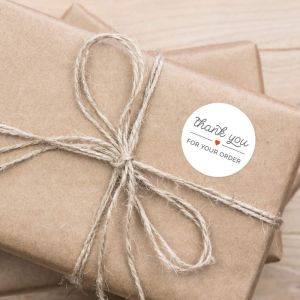 Ozdobne naklejki Thank You For your Order - wzór 2, 500 sztuk