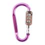 Padlock / carabiner with combination - pink