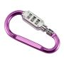Padlock / carabiner with combination - pink