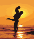 Painting by numbers - Sunset 60x75
