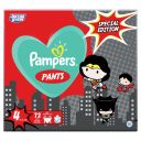 PAMPERS Pieluchomajtki SpecialE Roz4, 9-15kg,72szt