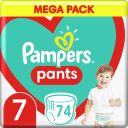 PAMPERS Pieluchomajtki XXL Rozm 7, 17+kg,74szt