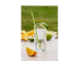 Paper straws 197mm x 6mm, 25 pcs - green with dots