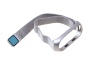 Pasek opaska Xiaomi Mi Band 3/ Xiaomi Mi Band 4 Magnes - srebrny
