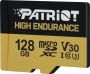Patriot EP HIGH ENDURANCE Micro SDXC 128GB Memory Card with Adapter, Class 10
