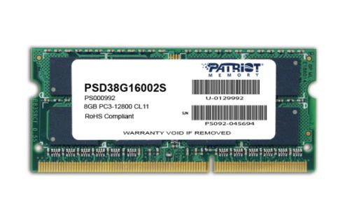 Patriot Memory 8GB PC3-12800 memory module DDR3 1600 MHz