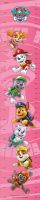 Paw Patrol height measure pink