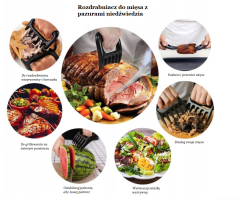 Pazury do krojenia i przyrządzania mięsa, sałatek BBQ (2szt)