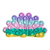 Peacock-shaped anti-stress sensory toy