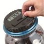 Piggy bank with a counter, counting Polish coins - PLN coins