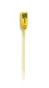Plastic clamp seal with a unique code - yellow