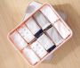 Plastic underwear organizer 10 compartments - blue