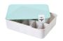 Plastic underwear organizer 10 compartments - blue