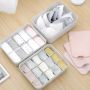 Plastic underwear organizer 10 compartments - blue