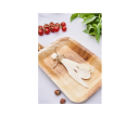 Plates of palm leaves 230x160x30 mm 25 pieces - square