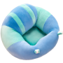 Plush child seat pink brown - blue green