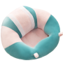 Plush child seat pink brown pink dark green