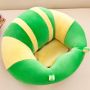 Plush child seat - yellow green