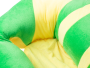 Plush child seat - yellow green