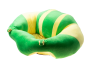 Plush child seat - yellow green