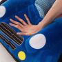 Plush seat for children - blue