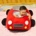 Plush seat for children - red