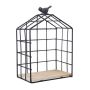 Półka dekoracyjna w kształcie domku styl LOFT 15,5x10cm - czarna