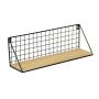 Półka ścienna metalowa styl LOFT 45 x13,5 cm- czarna